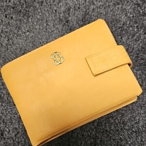 Vintage Buxton Mustard Wallet with Logo